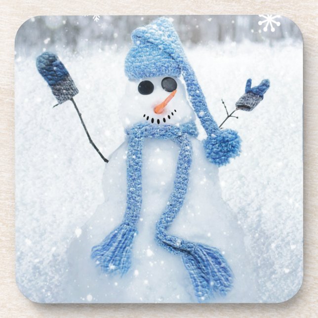 Let It Snow Beverage Coaster (Front)