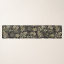 Let It Snow Blue Beach Song™ Chiffon Scarf