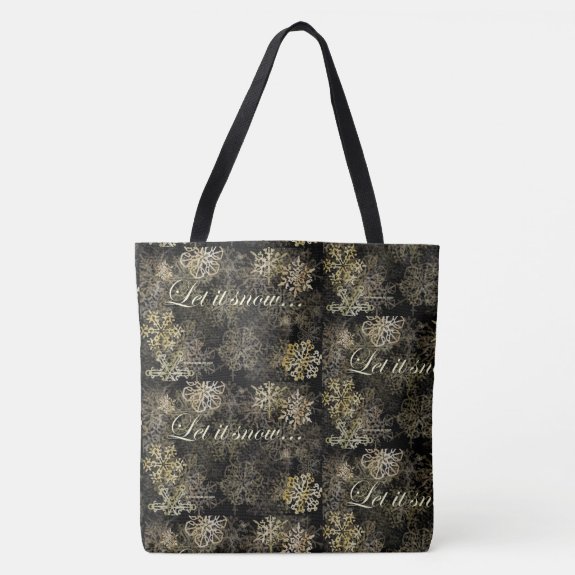 Let It Snow Blue Beach Song™ Tote Bag