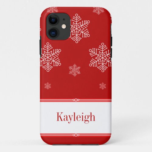 Let it Snow BT iPhone 5 Case Red iPhone 11 Case