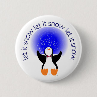 Let It Snow Button Badge
