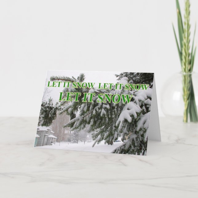 let it snow card (Front)