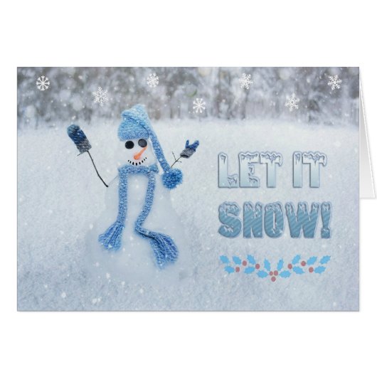 Let It Snow Cards (Front Horizontal)