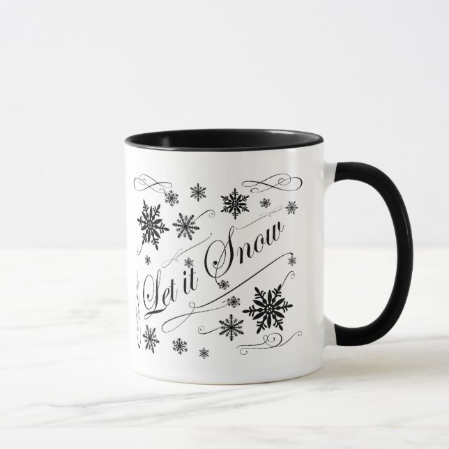 let it snow chalkboard art mug (Right)