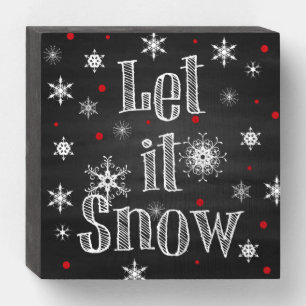 Let it Snow Chalkboard Sign