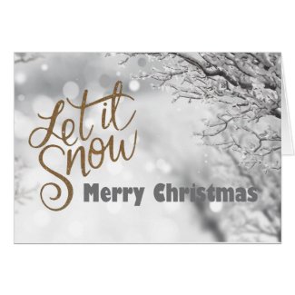 Let it Snow Christmas Card