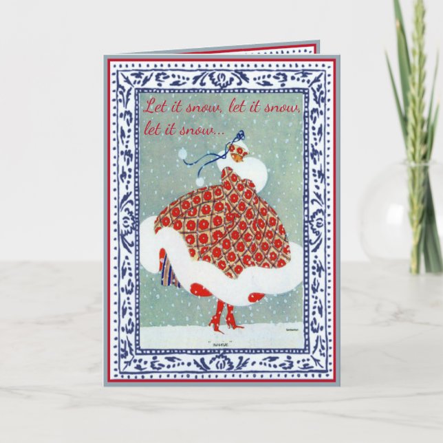 Let It Snow Christmas Card (Front)