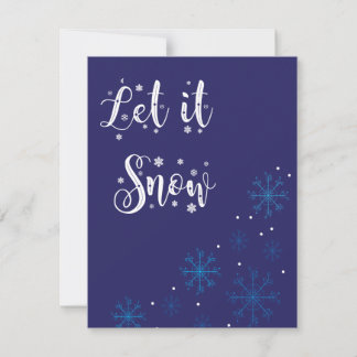 Let it snow christmas card