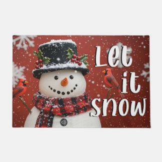 Let It Snow Christmas Doormat – Festive Welcome Ma