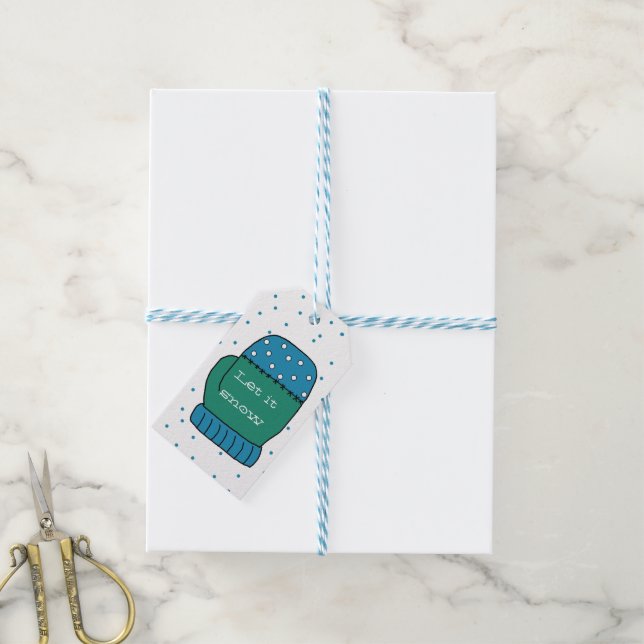 Let it Snow Christmas Gift Tags (With Twine)