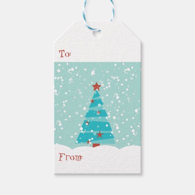 "Let It Snow", Christmas Gift Tags