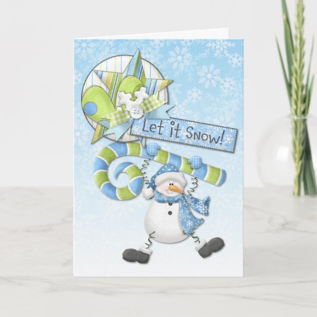 Let It Snow Christmas Greeting Cards (Front)