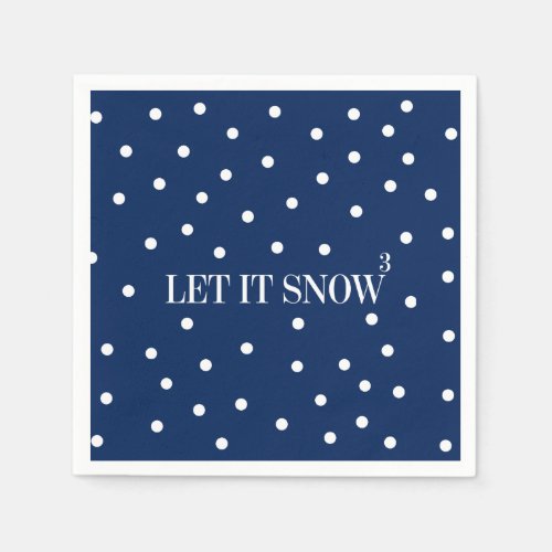 Let It Snow Christmas Holiday Paper Napkins