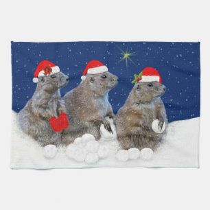 Let it Snow Christmas Kitchen Towel