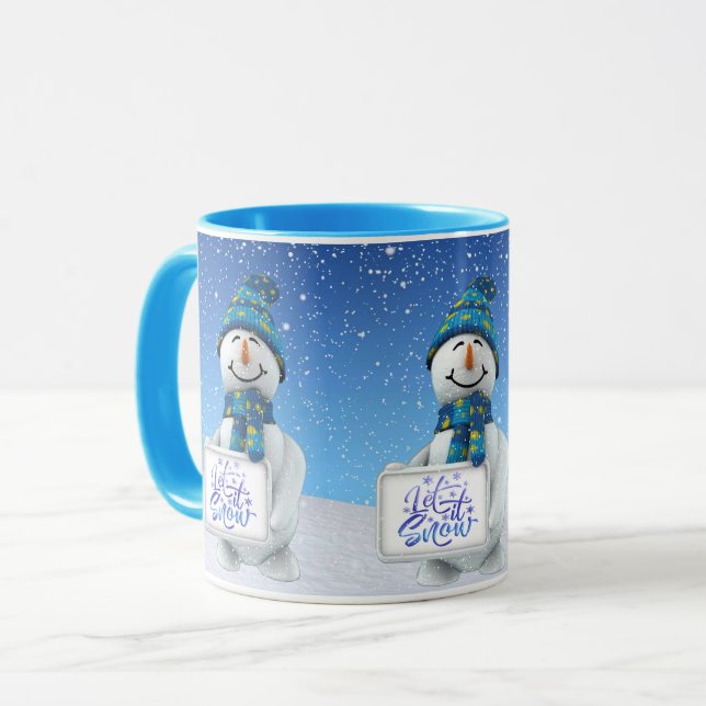 Let It Snow Christmas Mug (Front Left)