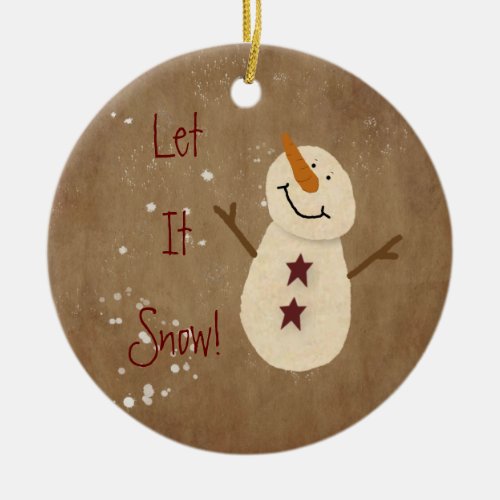 Let it Snow Christmas Ornament