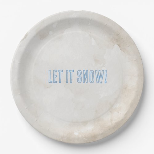 Let It Snow! Christmas Paper Plates