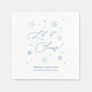 Let It Snow Christmas Party Napkins