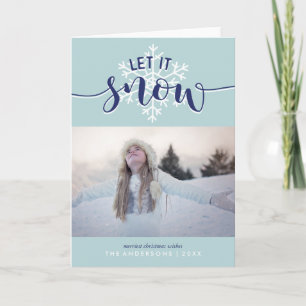 Let It Snow! Christmas Photo Holiday Card