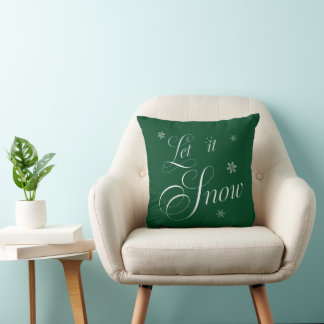 'Let it Snow' Christmas Throw Pillow