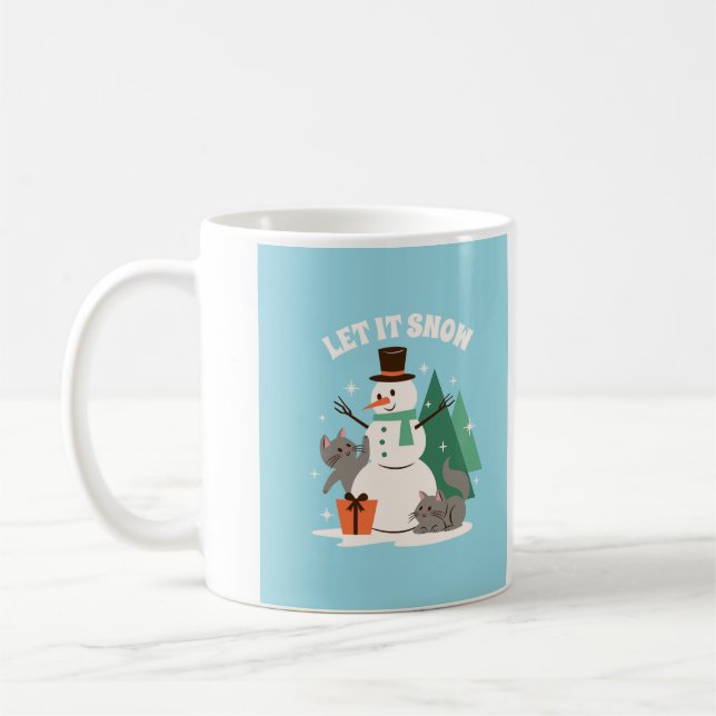Let it Snow coffee mug  (Left)