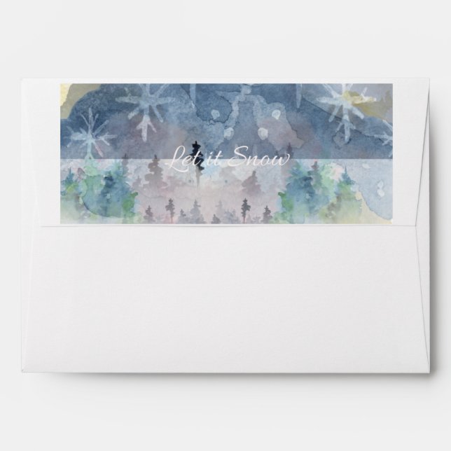 Let It Snow Envelope (Back (Top Flap))