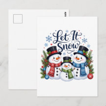 Let It Snow Family Snowmen