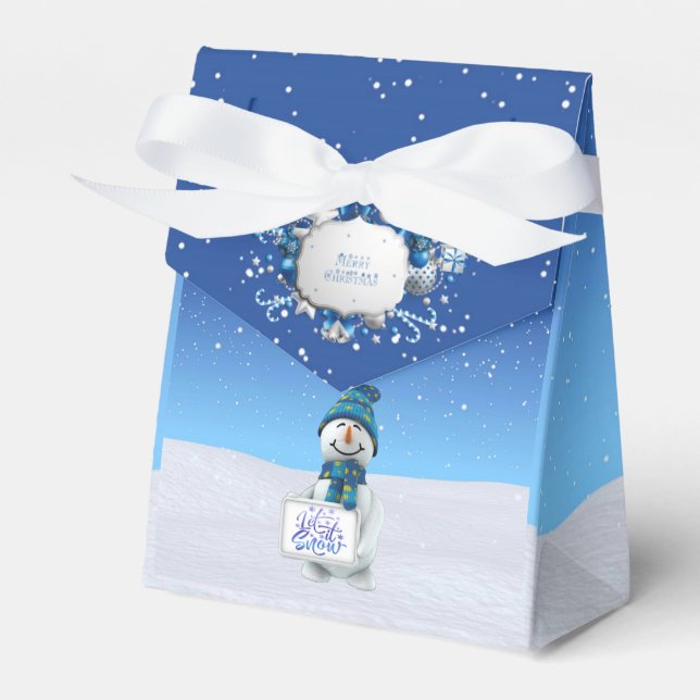Let It Snow Favor Box (Front Side)