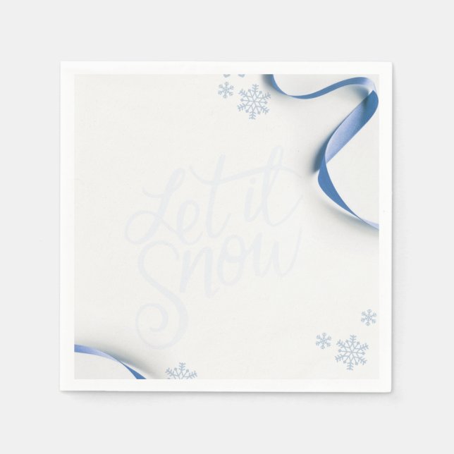 Let It Snow Festive Napkins (Front)