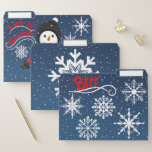 Let It Snow File Folder<br><div class="desc">This design features the snowman and snowflakes from my Let It Snow Collection.</div>