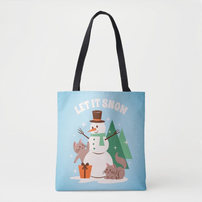 Let It Snow Friends Tote Bag (Front)