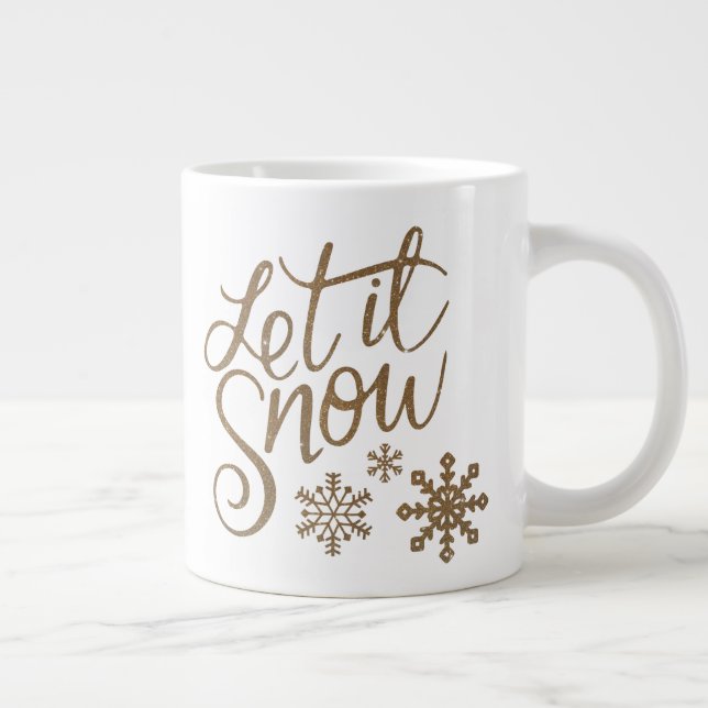 Let it snow giant coffee mug (Right)