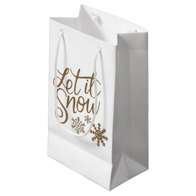 Let It Snow Gift Bag (Front Angled)