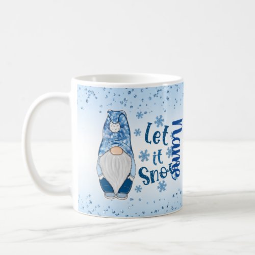 Let it Snow Gnome Holiday Coffee Tea Mug