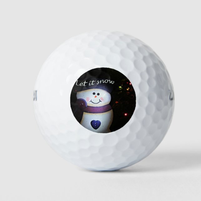 Let it Snow Golf Balls (Front)