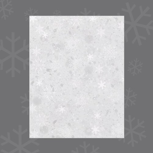 Let It Snow Gray Scrapbooking Paper