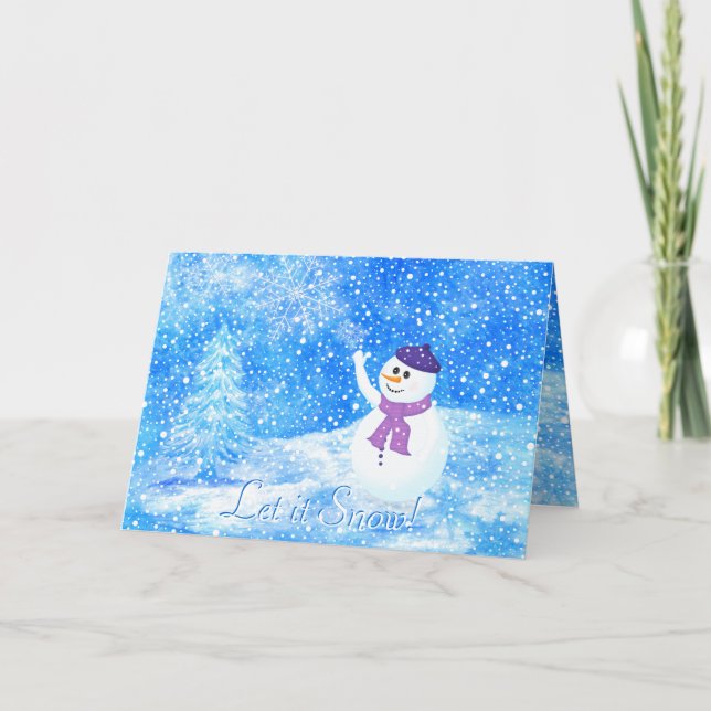 Let it Snow Greeting Card (Front)