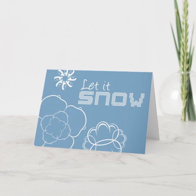 Let It Snow Greeting Card (Front)