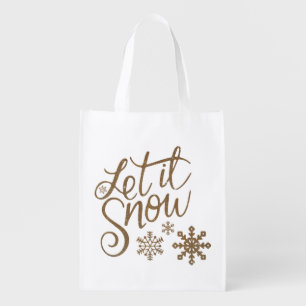 Let It Snow! Grocery Bag