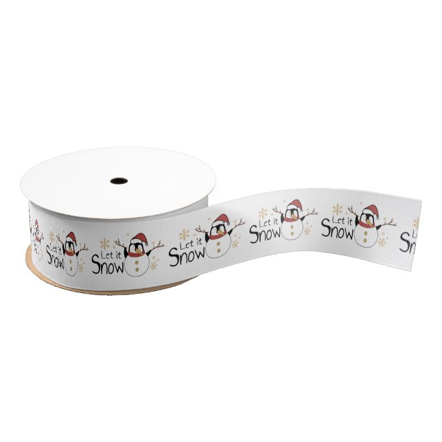 Let it Snow Grosgrain Ribbon (Spool)