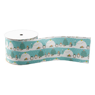 Let it snow grosgrain ribbon