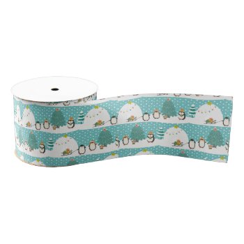 Let It Snow Grosgrain Ribbon by graphicdesign at Zazzle