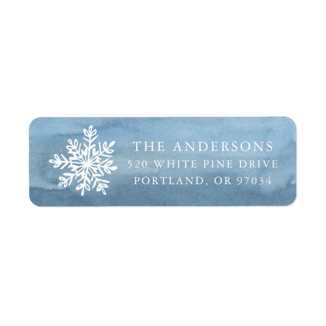 Let It Snow | Holiday Address Label (Front)