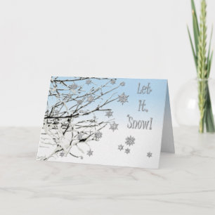 Let it snow holiday card