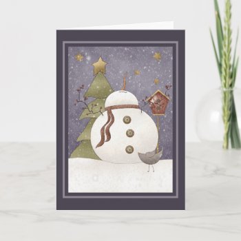 Let It Snow Holiday Card by RainbowCards at Zazzle