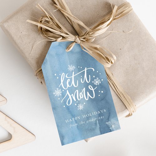 Let It Snow  Holiday Gift Tags