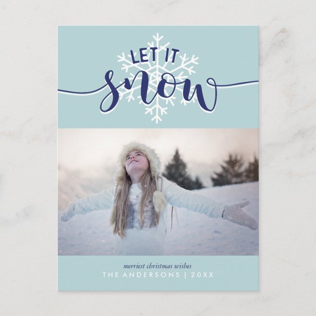 Let It Snow! Holiday Photo (Front)