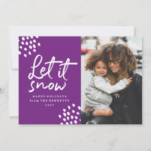 Let It Snow   Holiday Photo Card