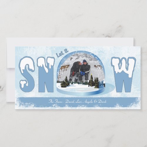 Let It Snow Holiday Photo Card