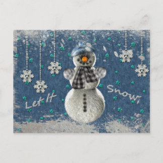 Let It Snow Holiday Postcard